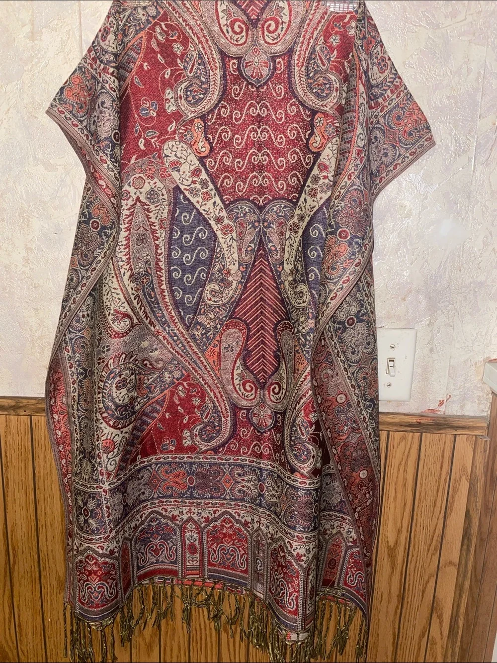 Multi color paisley pashmina shawl (nwot)